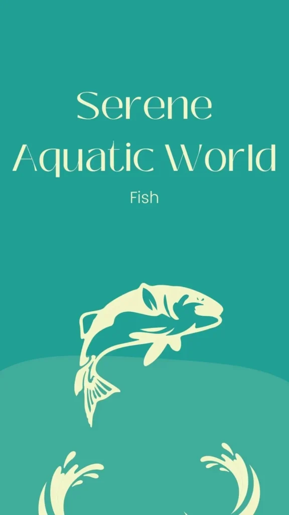 serene aquatic world fish